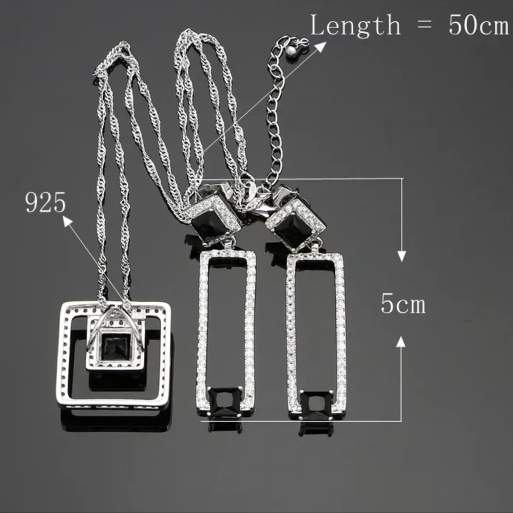 SOOLD. 925 SILVER SET 3 PIECES